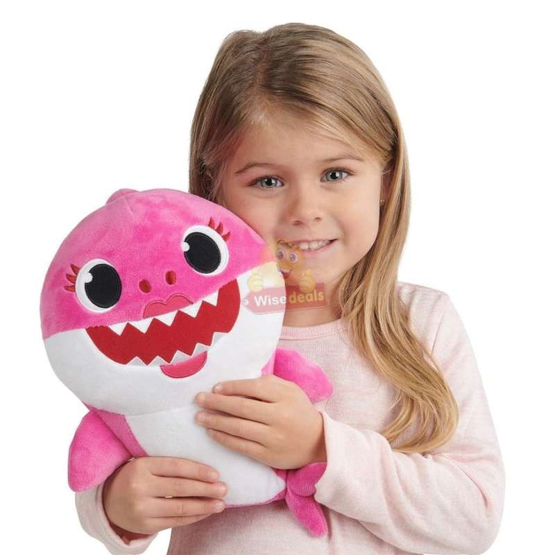 The Baby Shark Soft Toy Sings the Baby Shark Song with Flashing lights