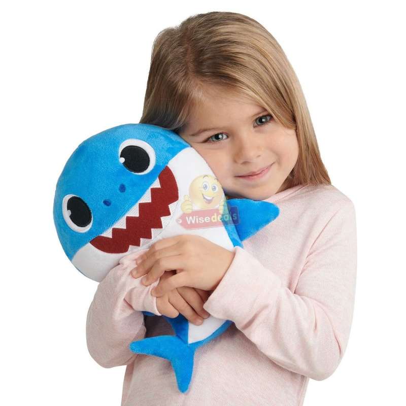 The Baby Shark Soft Toy Sings the Baby Shark Song with Flashing lights