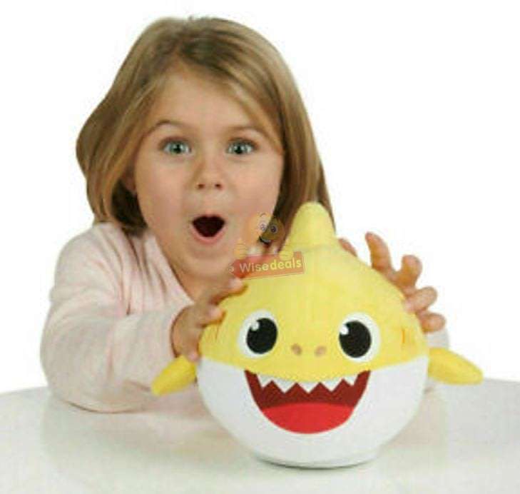 The Baby Shark Soft Toy Sings the Baby Shark Song with Flashing lights