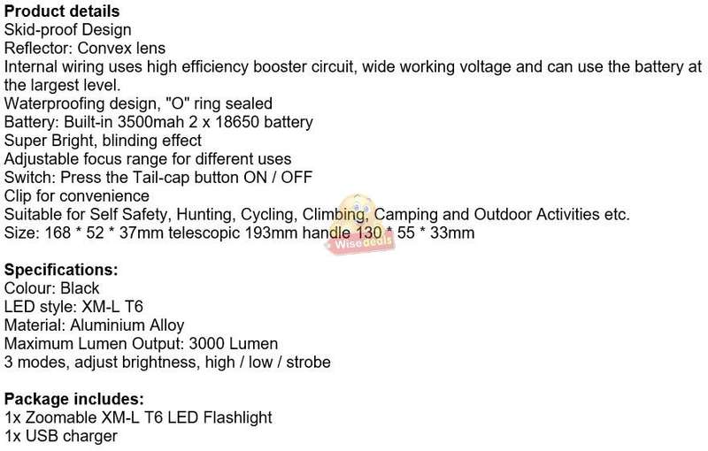 Super Far Distance 3500mAh LED Pistol Light, 3 Lighting Modes, USB Interface, Mobile Power Bank