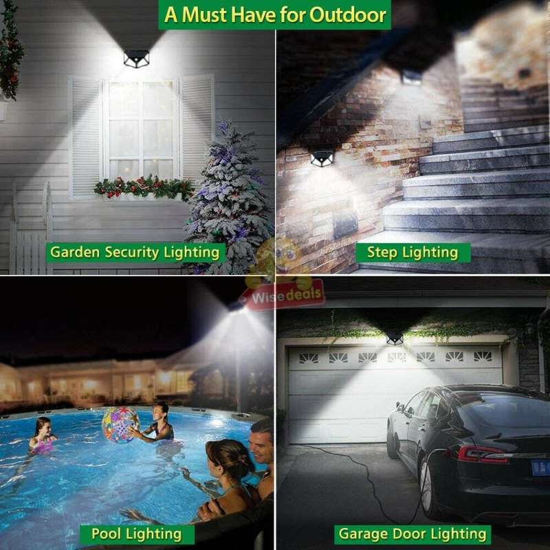 114 LED Super Bright Solar Wall Light, Motion Sensor with 3 Modes, Waterproof & Eco-friendly