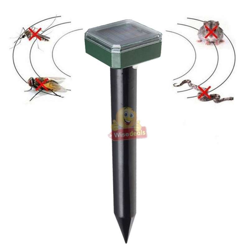 SOLAR Ultrasonic Pest Repeller to Keep Mice, Rats & other Pests From your Lawn Forever! Pet Friendly
