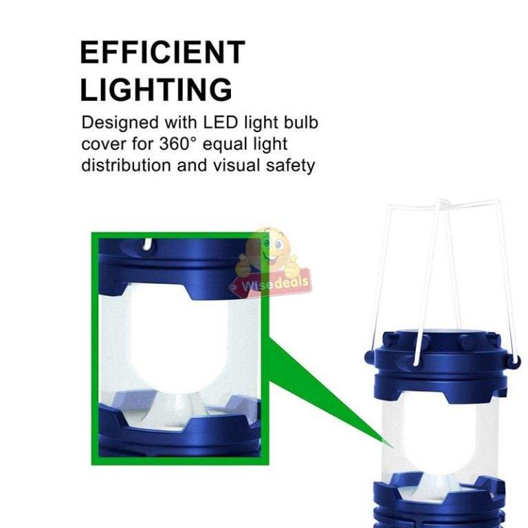 Waterproof Solar Lantern Light Charged by sun light or AC Charging Cord