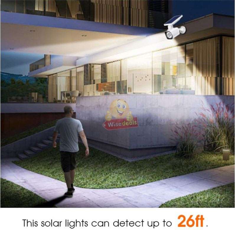 LED 1000LM Solar Light & Dummy Surveillance Camera, 3 Lightening Modes, Ideal to protect your home