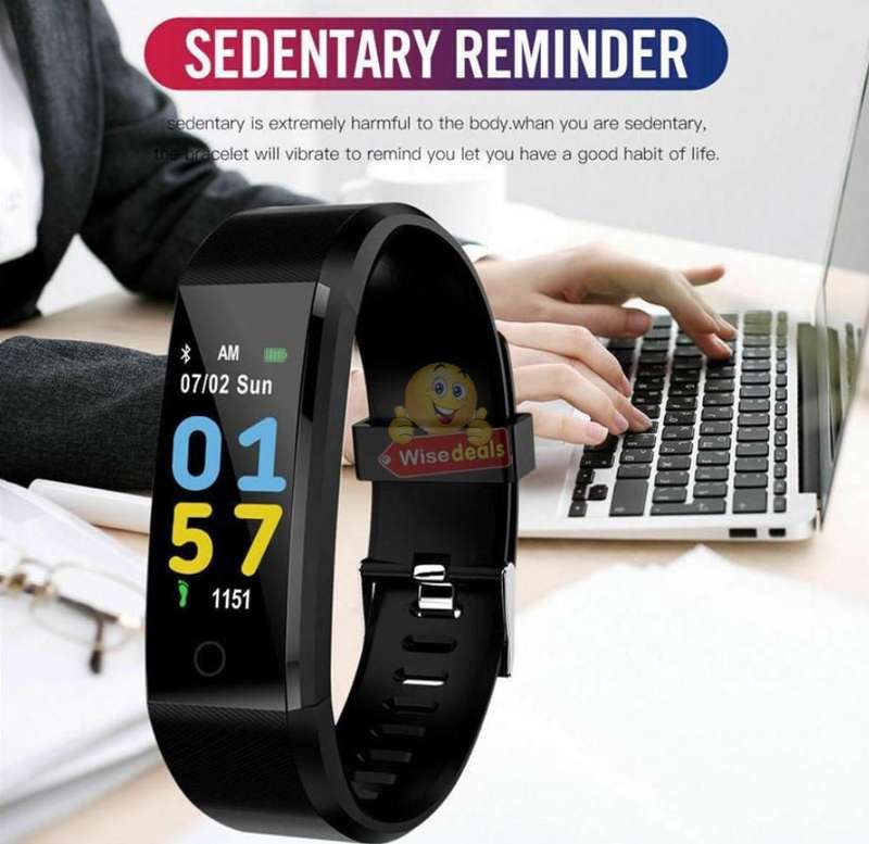 Bluetooth Health Smart Watch - Monitor Heart Rate, Blood Pressure, Blood Oxygen, Calorie, Distance