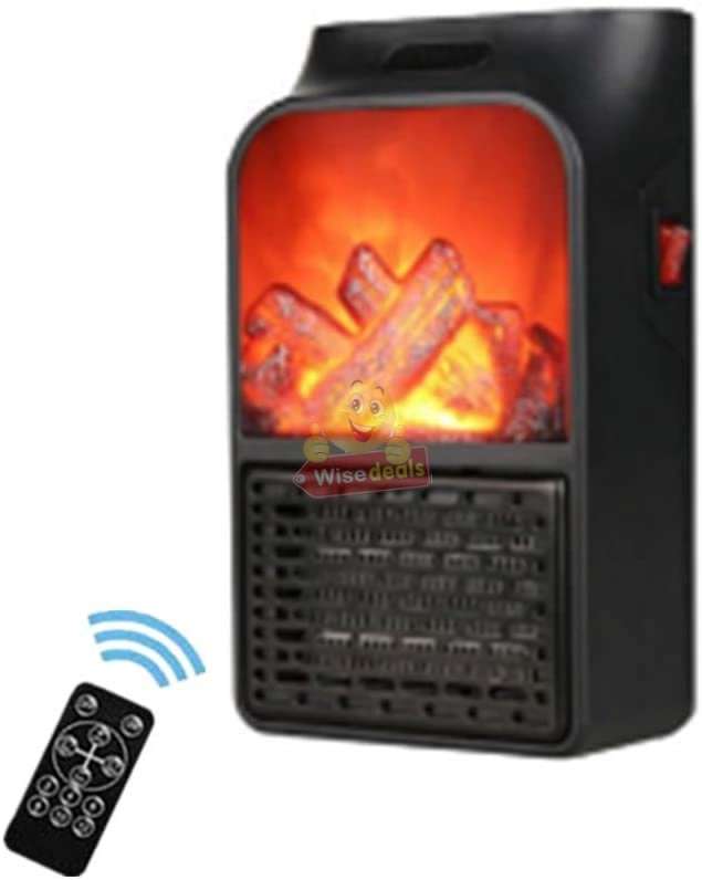 Remote Control Flame Heater, 1000W, Rapid Heat Dissipation, Easy to operate