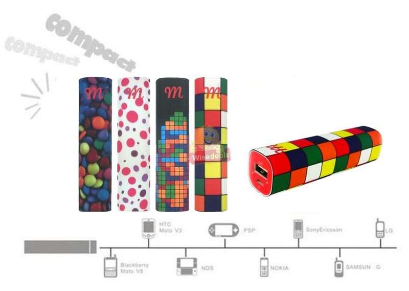 3600mAh Redro Power Bank with USB Cable for Charging of Devices