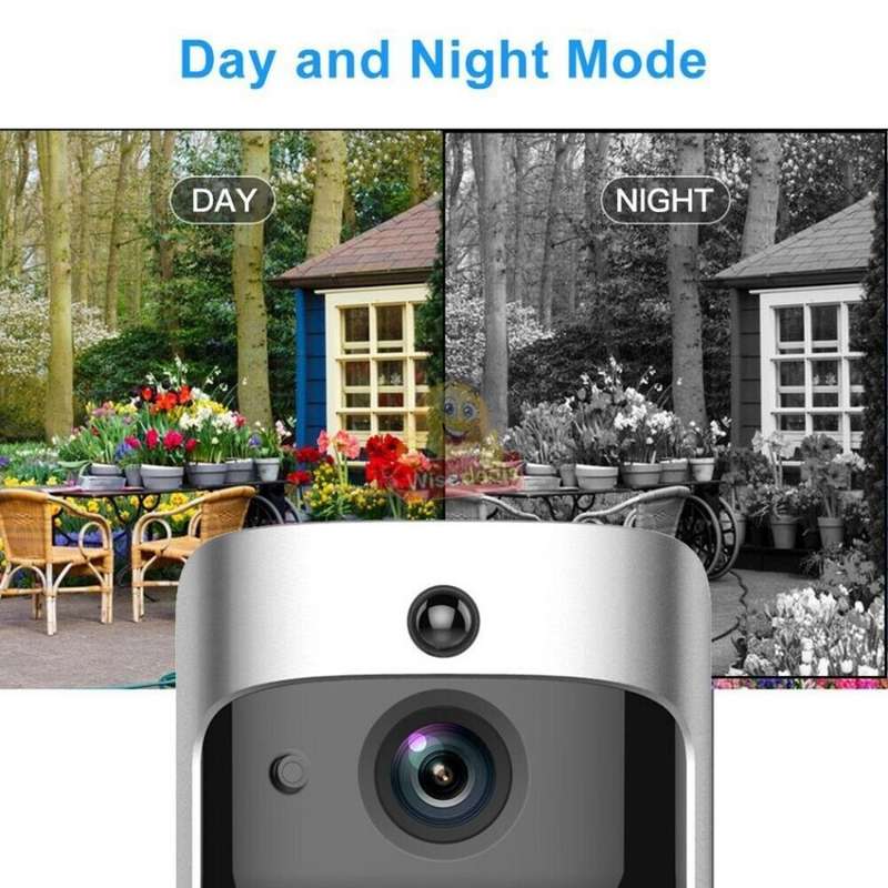 WIFI Video Door Bell - PIR Motion Detection, Real-time & Two-way Intercom, 166° Wide Angle etc