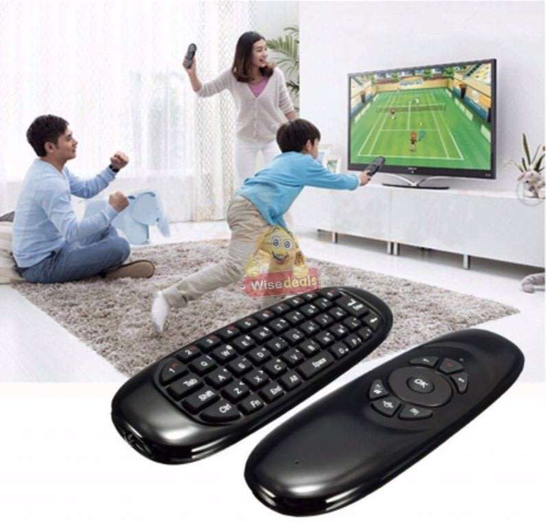 Wireless Air Mouse with Rechargeable Battery, 2-in-1 Keyboard and Mouse, TV, PC, Game Console etc.