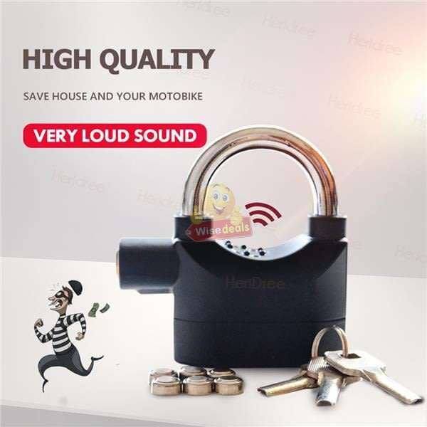 Alarm Lock with Batteries and 3 Keys
