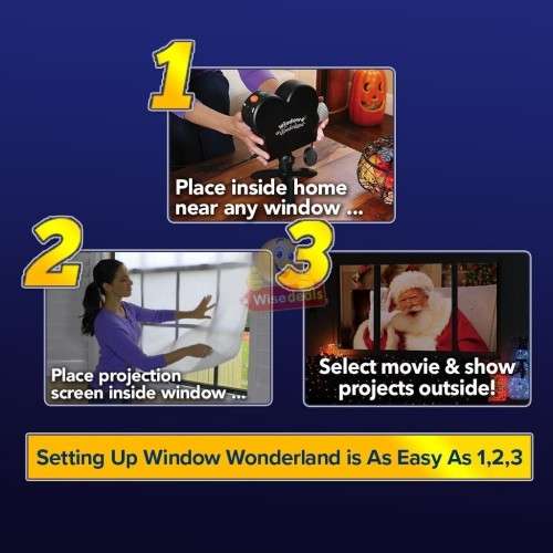 Window Wonderland Projector Transforms average Windows into Spectacular Displays