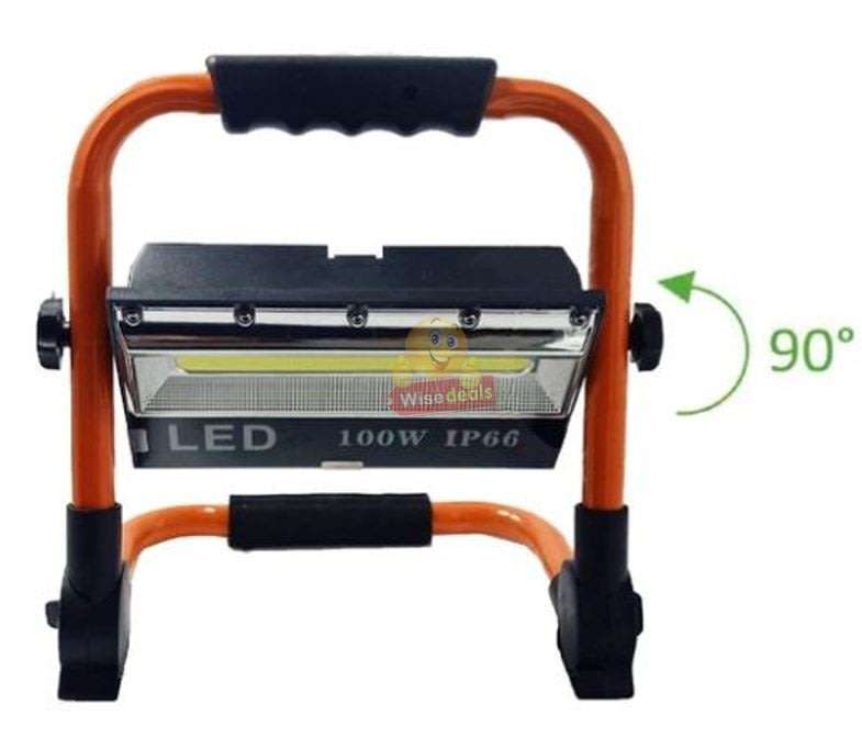 Super Bright LED COB 100W Portable Flood Light, 3 Modes, Waterproof, Rechargeable etc