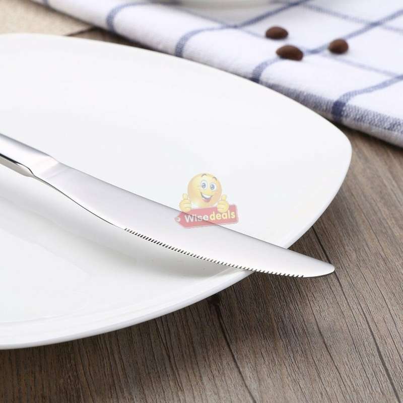 24 Piece Modern Silverware Stainless Steel Cutlery Set in Wooden Case