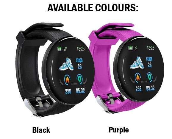Bluetooth Health Smart Watch - Monitor Heart Rate, Blood Pressure, Blood Oxygen, Calorie, Distance
