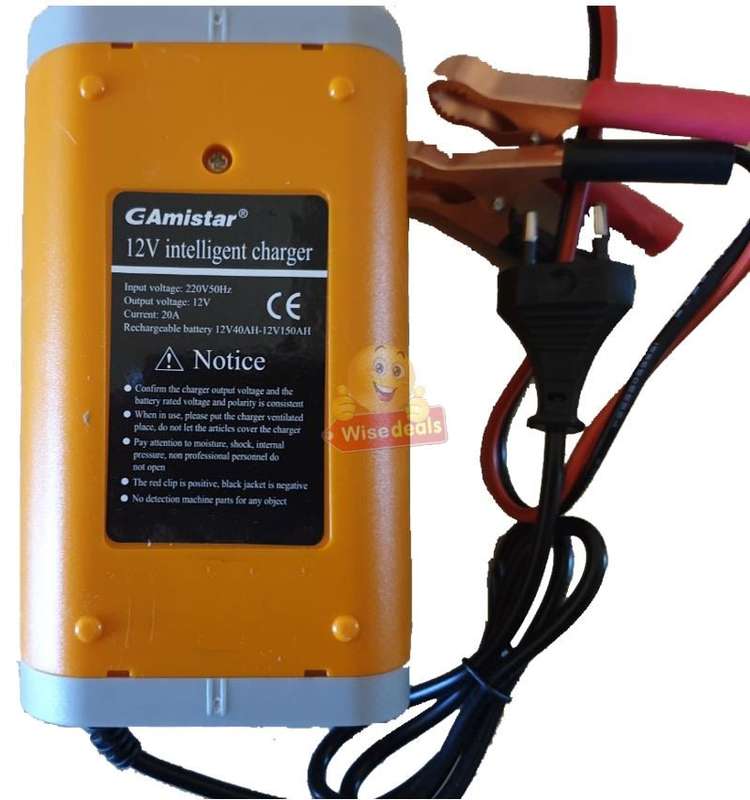 12V 20A Intelligent Battery Charger with Short Circuit, Reverse Connection & Over Current Protection