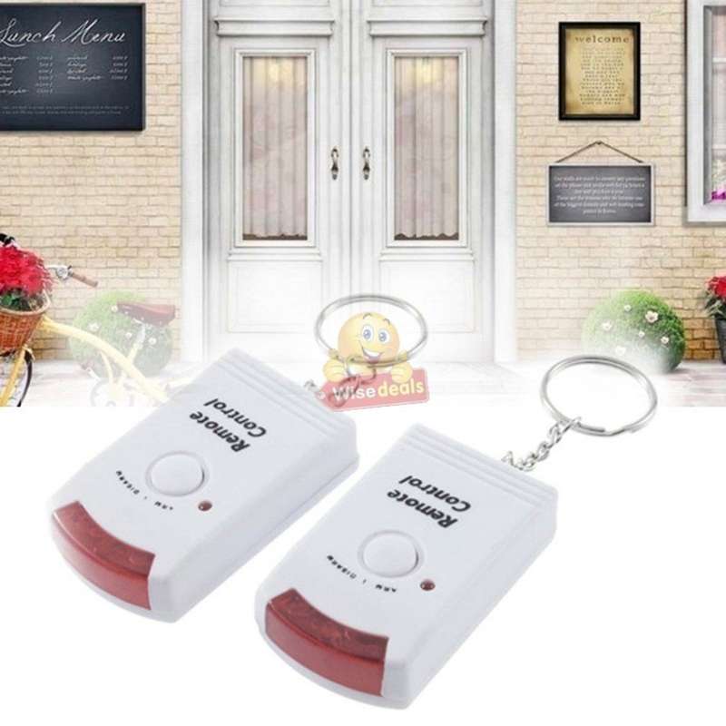 Wireless PIR Motion Sensor Alarm With 2 Remotes & Mount Bracket, Secure your Home