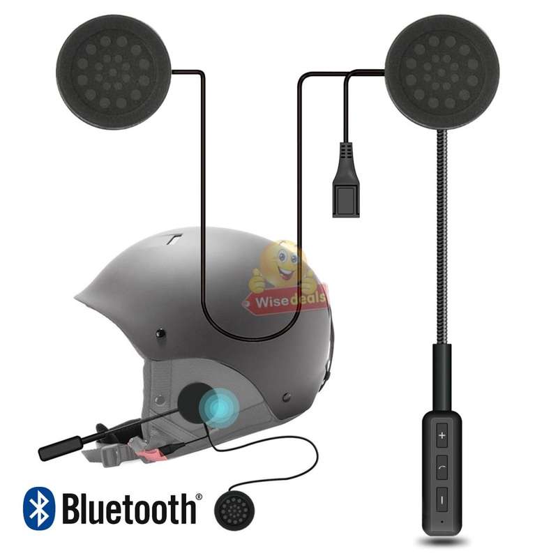Wireless Bluetooth Headset designed for Motorcycle Riders with Voice Support