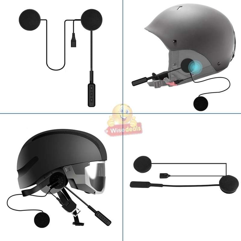Wireless Bluetooth Headset designed for Motorcycle Riders with Voice Support