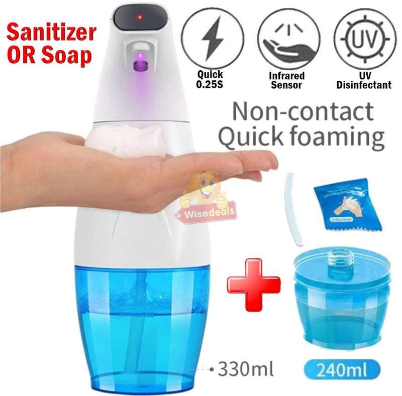 Non-Contact Smart Sensor UV Disinfection Sanitizer and Soap Dispenser