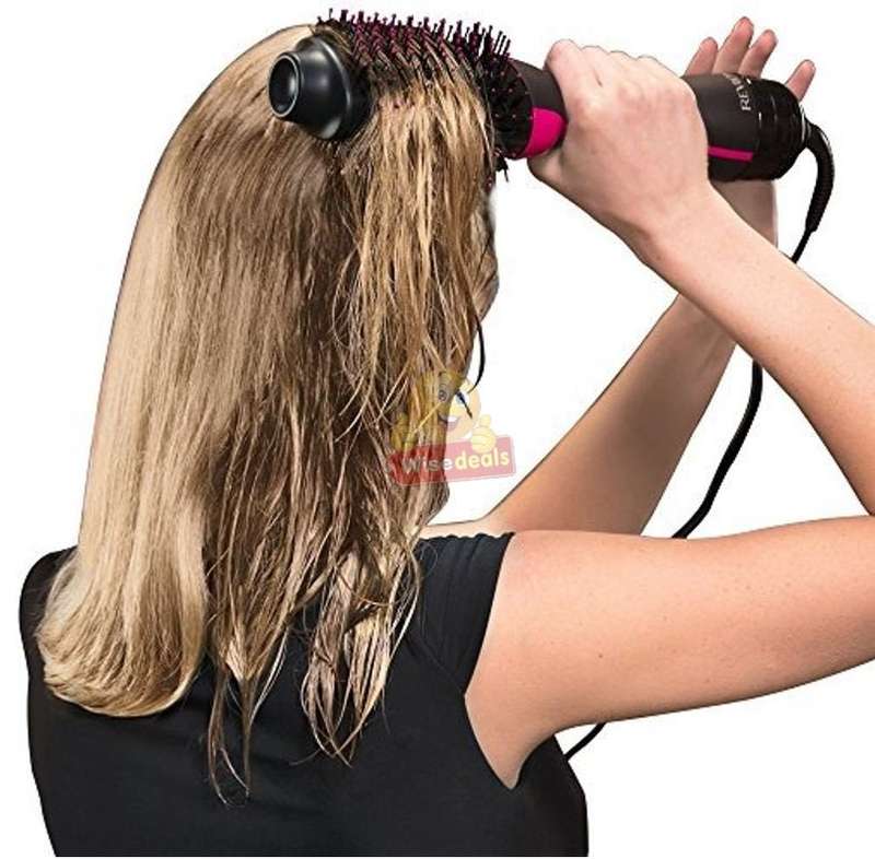 3-IN1 Hair Dryer, Straighter & Brush, Suitable for all Hair Types Wet or Dry