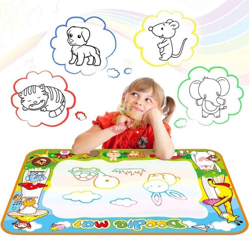Water Drawing Painting Mat with Magic Pens, No Mess, No Fuss, Only use Water