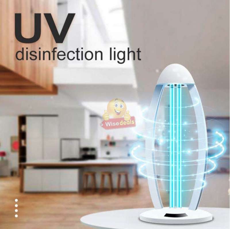 Large UV Disinfection Lamp, Sterilize, Remove Mites, Remove Odors, Remote & Timer Settings