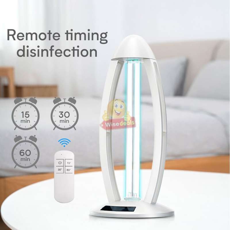 Large UV Disinfection Lamp, Sterilize, Remove Mites, Remove Odors, Remote & Timer Settings