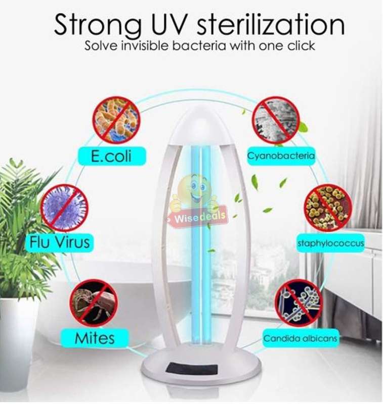 Large UV Disinfection Lamp, Sterilize, Remove Mites, Remove Odors, Remote & Timer Settings
