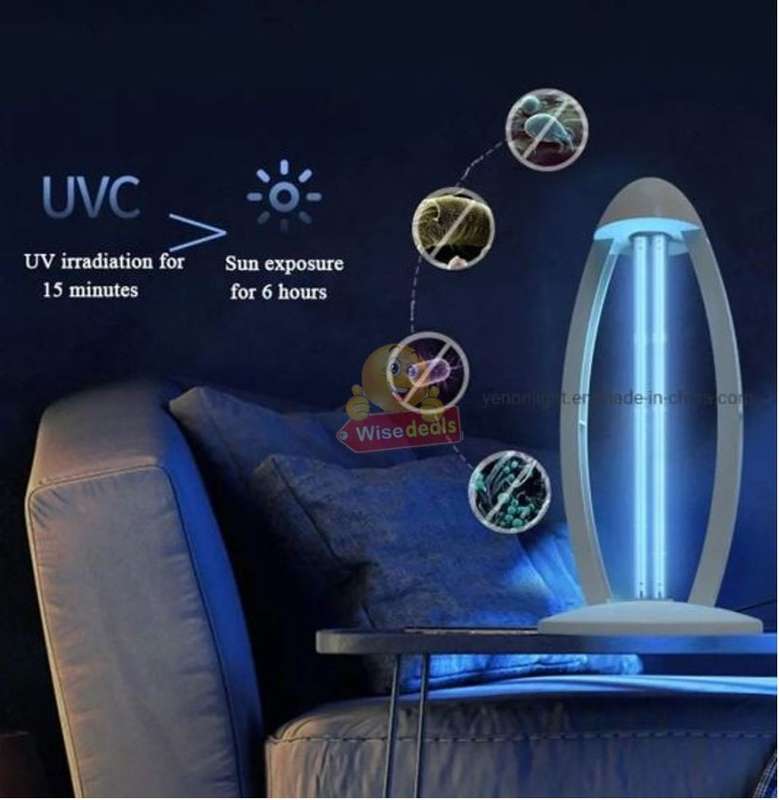 Large UV Disinfection Lamp, Sterilize, Remove Mites, Remove Odors, Remote & Timer Settings
