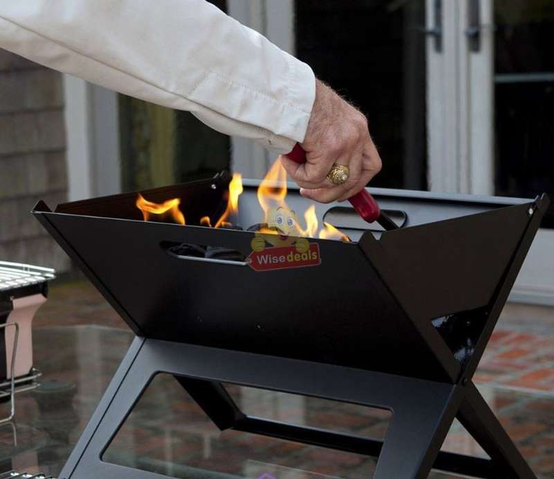 Portable BBQ Braai, Folds into a carry case, open and ready to grill in seconds