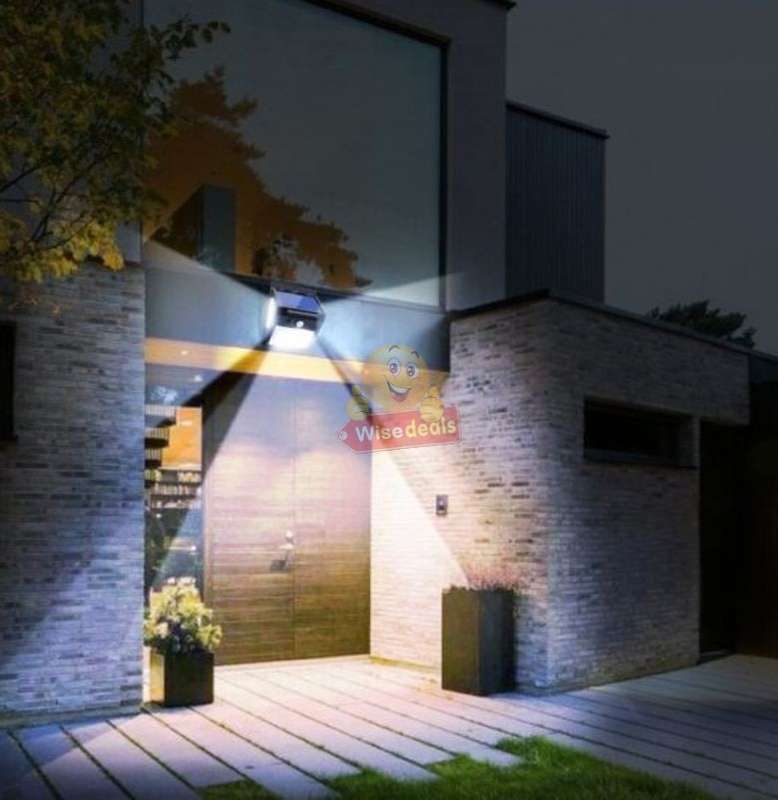 20W 100 LED Super Bright Solar Wall Light, Motion Sensor with 3 Modes, Waterproof & Eco-friendly