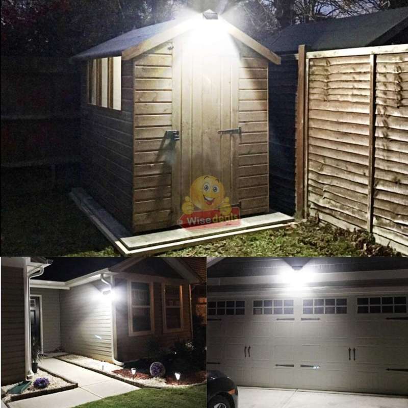 30W Super Bright LED Solar Wall Light, Motion Sensor, Wide-Angle, Waterproof and Eco-friendly