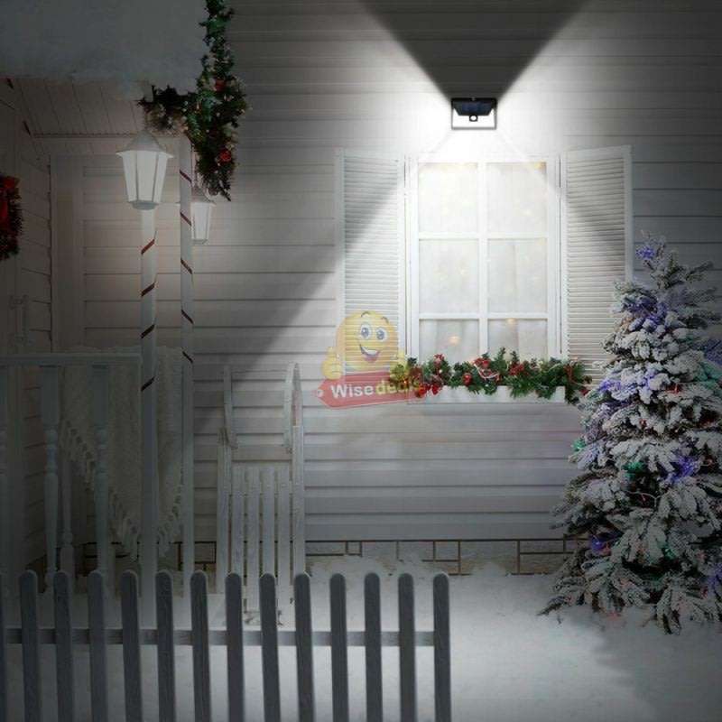 30W Super Bright LED Solar Wall Light, Motion Sensor, Wide-Angle, Waterproof and Eco-friendly