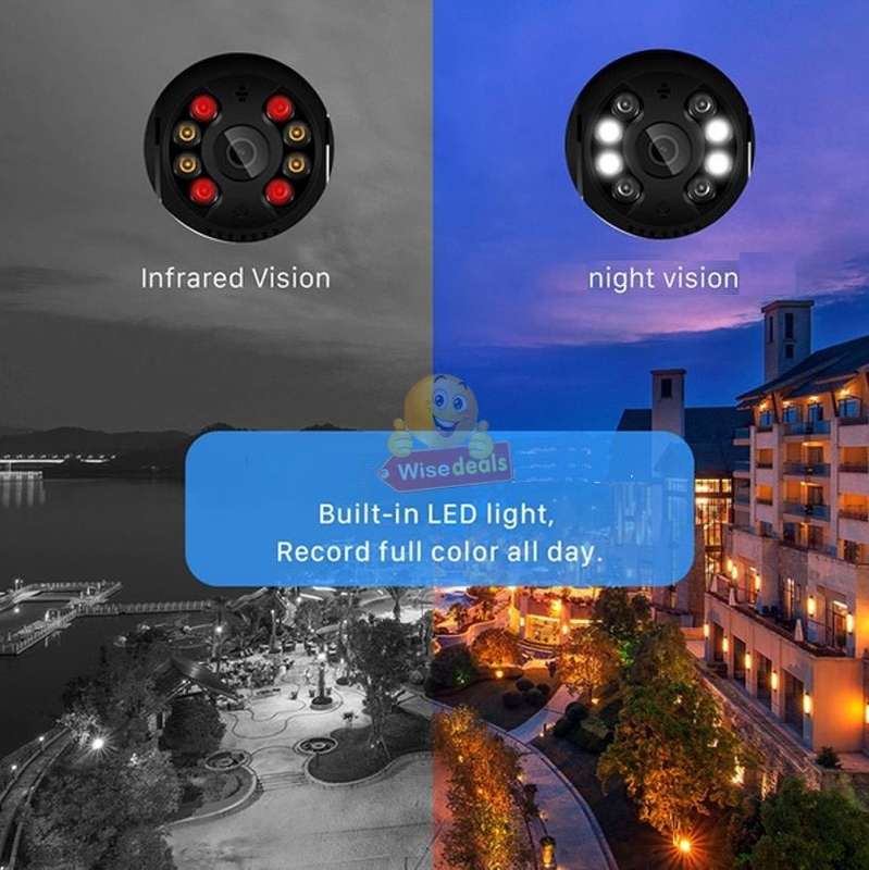 5MP Waterproof Outdoor 4K WIFI Intelligent IP Camera, Motion Detector, Two-way Communication etc.