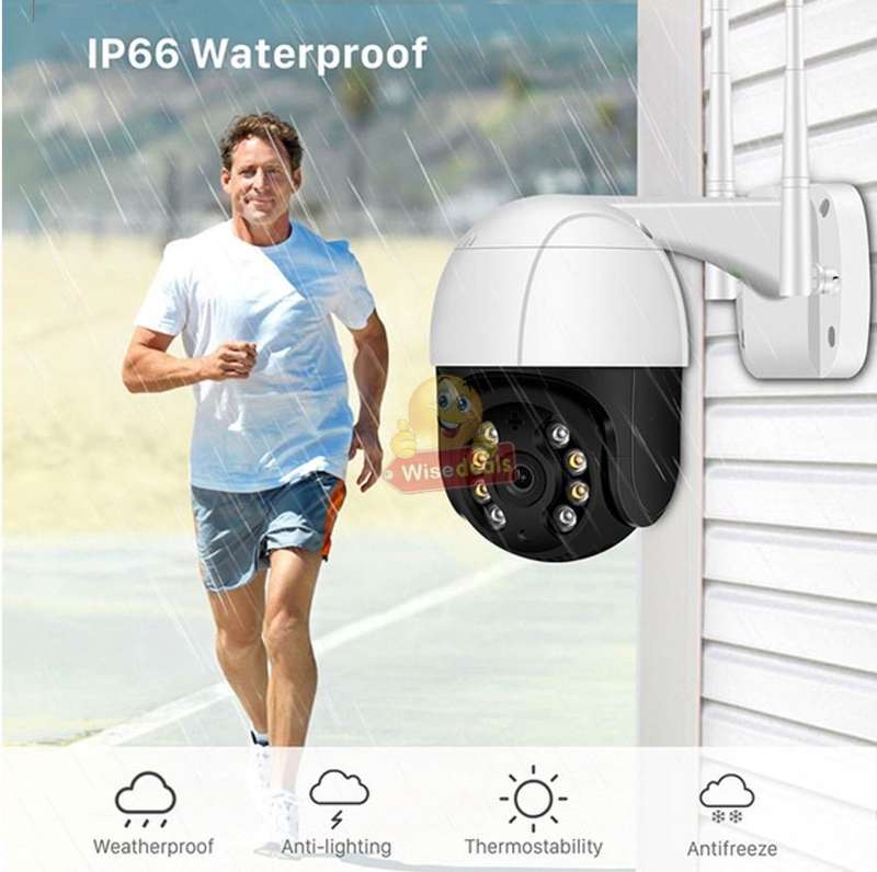 5MP Waterproof Outdoor 4K WIFI Intelligent IP Camera, Motion Detector, Two-way Communication etc.