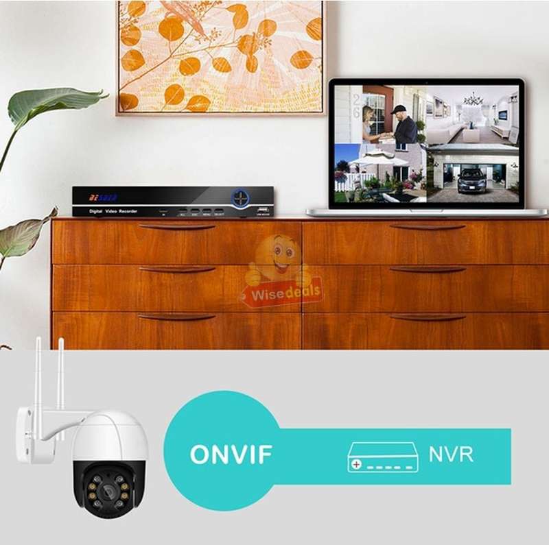 5MP Waterproof Outdoor 4K WIFI Intelligent IP Camera, Motion Detector, Two-way Communication etc.