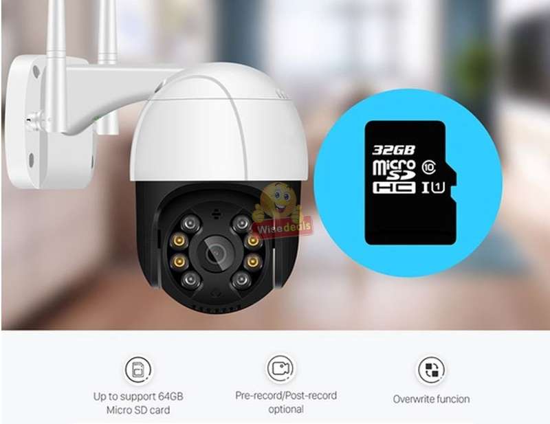 5MP Waterproof Outdoor 4K WIFI Intelligent IP Camera, Motion Detector, Two-way Communication etc.