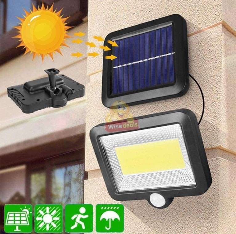 100 COB Super Bright LED Solar Flood Light for Outdoor as well as Indoor use