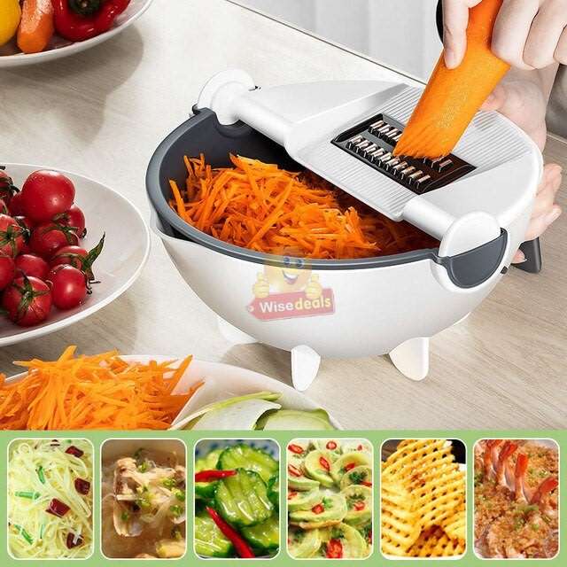 All-in-One Washing and Cutting Wet Basket for Vegetables and Fruits