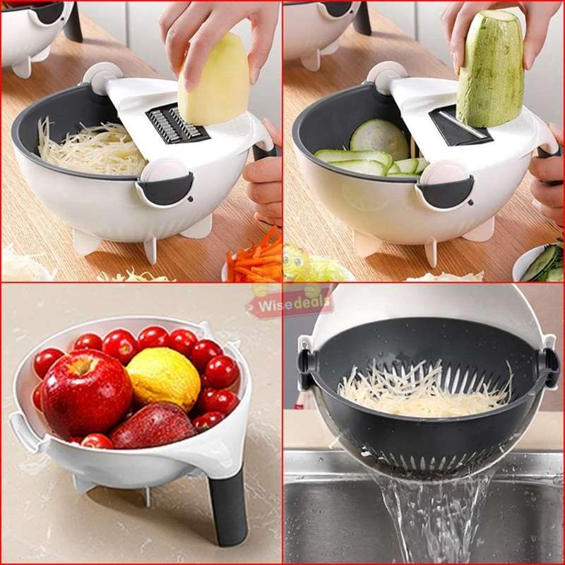 All-in-One Washing and Cutting Wet Basket for Vegetables and Fruits