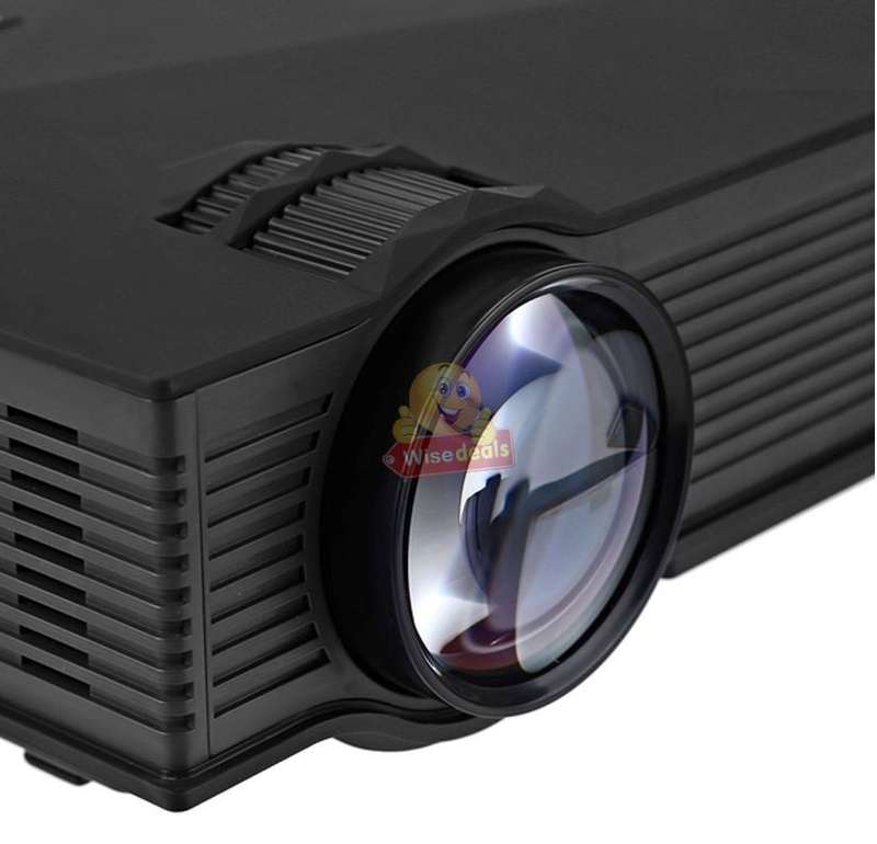 LED WIFI Projector, 1800 Lumens, 1080P Display, Support USB, SD, VGA, HDMI, AV, IR