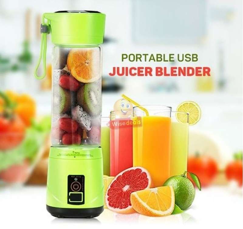 Portable Size Rechargeable USB Electric Fruit Juicer, Smoothie Maker & Blender