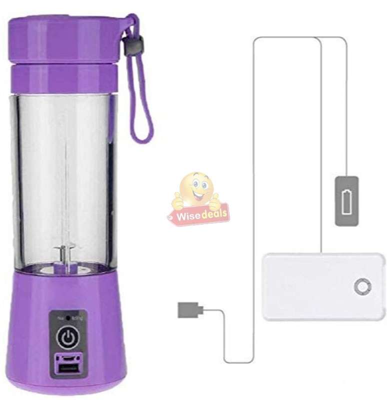 Portable Size Rechargeable USB Electric Fruit Juicer, Smoothie Maker & Blender