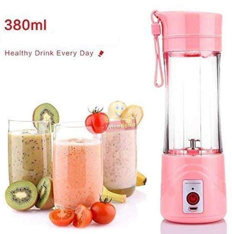 Portable Size Rechargeable USB Electric Fruit Juicer, Smoothie Maker & Blender