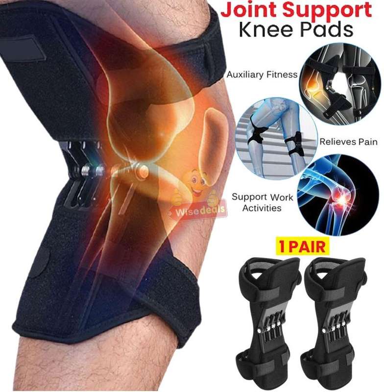 1 Pair Power Lift Joint Support Knee Braces & Immobilizer, No more Painful Knees and Joints