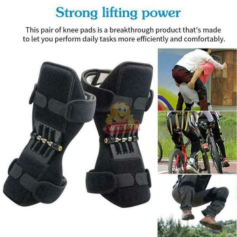 1 Pair Power Lift Joint Support Knee Braces & Immobilizer, No more Painful Knees and Joints