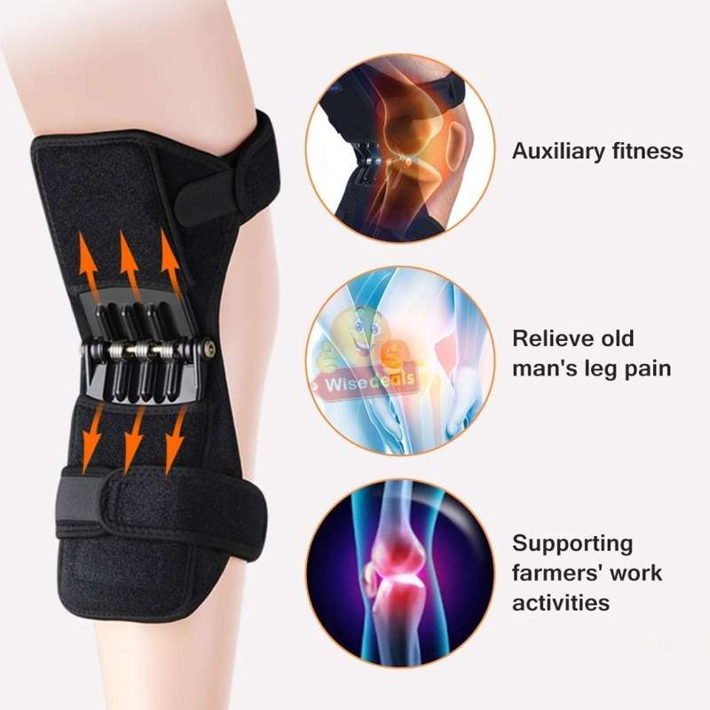 1 Pair Power Lift Joint Support Knee Braces & Immobilizer, No more Painful Knees and Joints