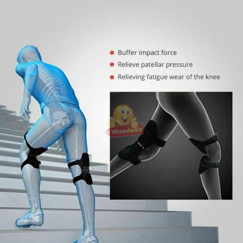 1 Pair Power Lift Joint Support Knee Braces & Immobilizer, No more Painful Knees and Joints