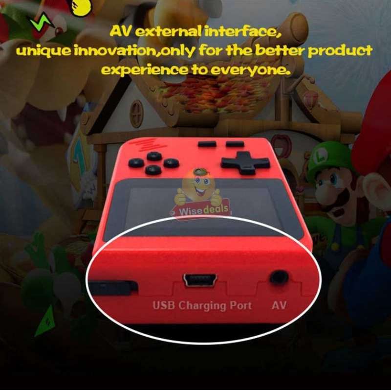 Game Console with 2 Player Controller and 400 Built-in Games, Hours of Fun for the Whole Family
