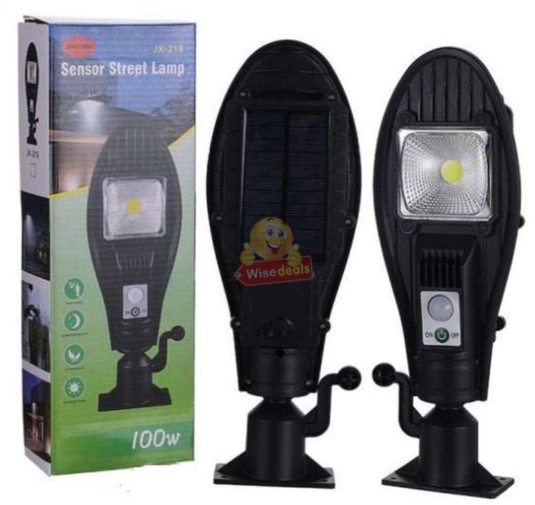 Solar Sensor Street Light, 100W - SEE NEW DELIVERY FEES